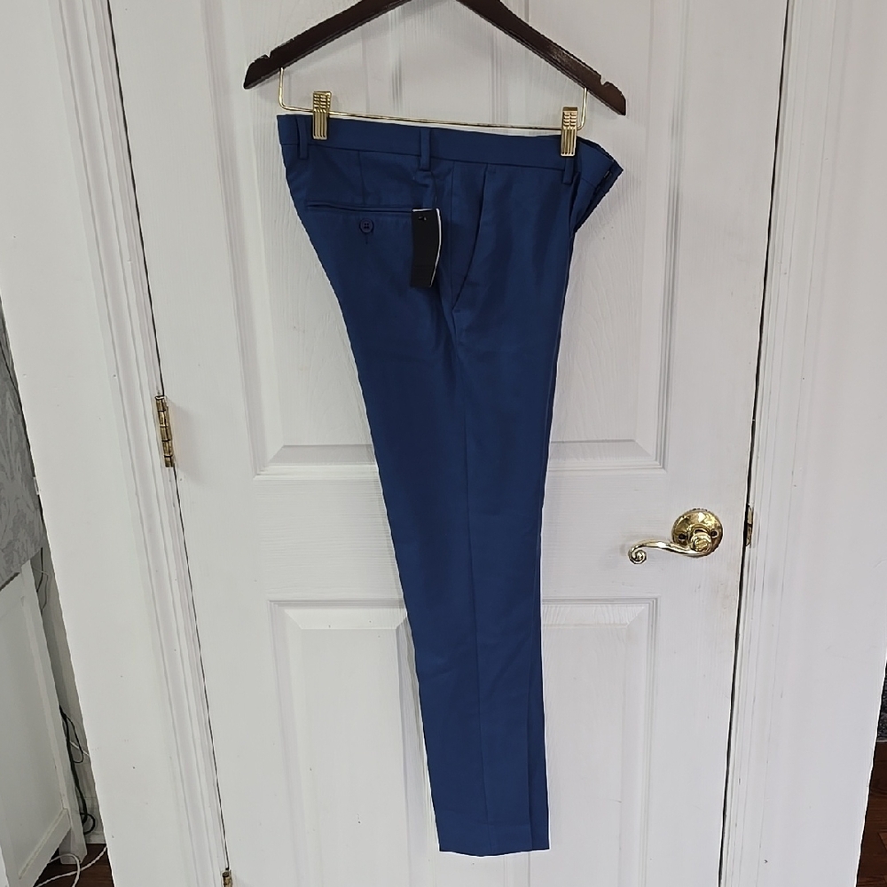NWT ASOS Men's Super Skinny Dress Pants Blue Size 30W 30L